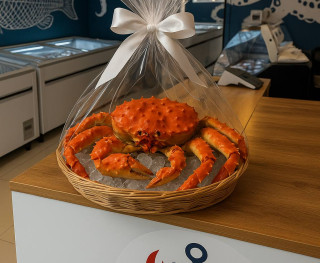 Краб Камчатский подарочный целый, 1-1,5кг