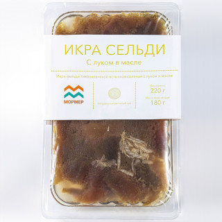 Икра сельди ястыки, в масле с луком, 220г