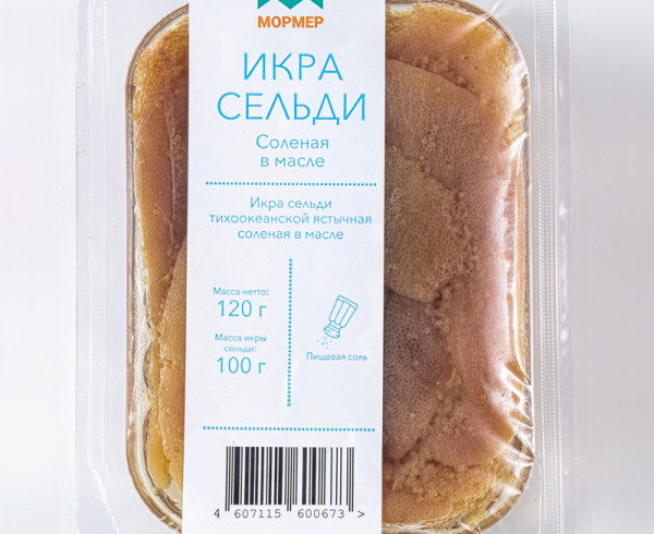 Икра сельди соленая, в масле, 120г Икра сельди соленая, в масле, 120г фото