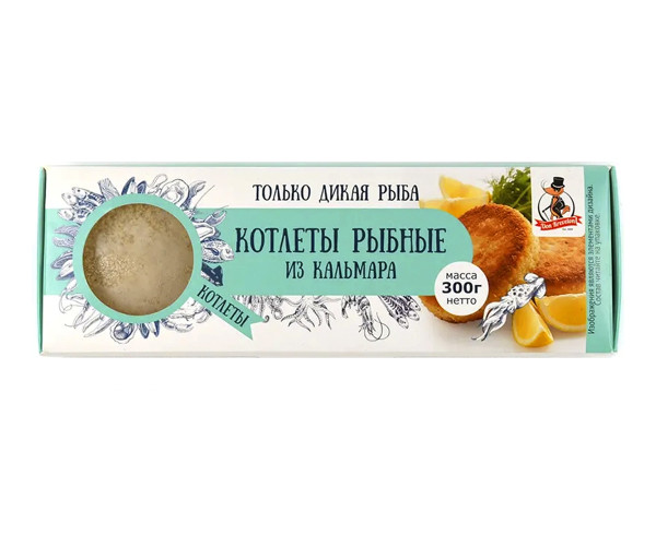 Котлеты из кальмара в панировке Дон Креветон, 300г фото
