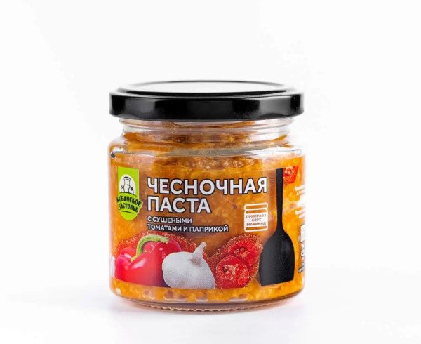 Паста чесночная с томатами и паприк, 180г Паста чесночная с томатами и паприк, 180г фото